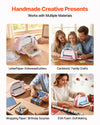 VEVOR Manual Die Cutting and Embossing Machine, 6" Opening, Portable Die Cut Machine with Cutting Plates, Ergonomic Handle, Easy to Store, for Arts and Crafts, Scrapbooking, Card Making, Crafting