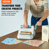 VEVOR Manual Die Cutting & Embossing Machine, Portable Cut Machines, 6 inch Opening Scrapbooking Machine Full Kit Included, For Arts & Crafts, Scrapbooking, Card Making and Crafting, White