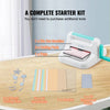 VEVOR Manual Die Cutting & Embossing Machine, Portable Cut Machines, 6 inch Opening Scrapbooking Machine Full Kit Included, For Arts & Crafts, Scrapbooking, Card Making and Crafting, White