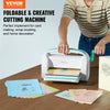 VEVOR Manual Die Cutting & Embossing Machine, Portable Cut Machines, 9 inch Opening Scrapbooking Machine Full Kit Included, For Arts & Crafts, Scrapbooking, Card Making and Crafting, White