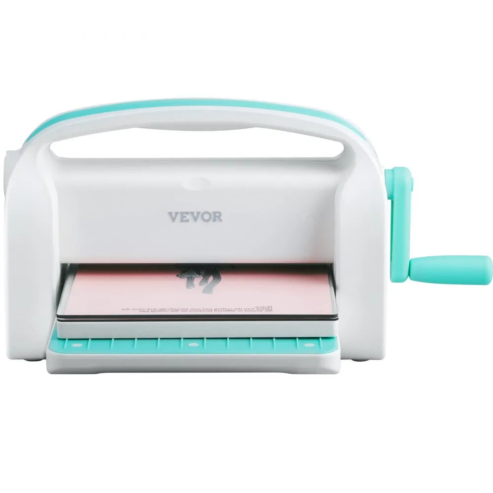 VEVOR Manual Die Cutting & Embossing Machine, Portable Cut Machines, 9 inch Opening Scrapbooking Machine Full Kit Included, For Arts & Crafts, Scrapbooking, Card Making and Crafting, White