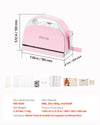 VEVOR Manual Die Cutting and Embossing Machine, 3" Opening, Portable Die Cut Machine Set with Cutting Dies, Embossing Folders, Paper Sheets, Cutting Plates, for Scrapbooking, Card Making, Crafting
