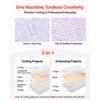 VEVOR Manual Die Cutting and Embossing Machine, 6" Opening, Portable Die Cut Machine Set with Cutting Dies, Embossing Folders, Paper Sheets, Cutting Plates, for Scrapbooking, Card Making, Crafting