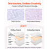 VEVOR Manual Die Cutting and Embossing Machine, 9" Opening, Portable Die Cut Machine Set with Cutting Dies, Embossing Folders, Paper Sheets, Cutting Plates, for Scrapbooking, Card Making, Crafting