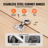 VEVOR Cabinet Hinges, 40 Packs Partial Overlay Kitchen Cabinet Door Hinges, 105 Degree Opening Angel Soft Close Concealed Cupboard Hinges for Framed Cabinet Type, with Mounting Screws