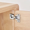VEVOR Cabinet Hinges, 50 Packs Partial Overlay Kitchen Cabinet Door Hinges, 105 Degree Opening Angel Soft Close Concealed Cupboard Hinges for Framed Cabinet Type, with Mounting Screws