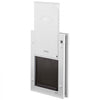 VEVOR Pet Door, Medium, with Three Magnetic Flaps and Metal Frame, Strong and Weatherproof Dog Door for Interior and Exterior Doors, Easy to Install, Easy In-and-Out Access for Doggies, White