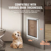 VEVOR Pet Door, 11.3" x 16.02" Aluminum Frame with Lock and Flap System, Weatherproof Doggy Door, Easy to Install in Interior or Exterior Doors, Pet Door Suitable for Cat Doggie Kitties (White-M)