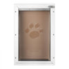 VEVOR Pet Door, 11.3" x 16.02" Aluminum Frame with Lock and Flap System, Weatherproof Doggy Door, Easy to Install in Interior or Exterior Doors, Pet Door Suitable for Cat Doggie Kitties (White-M)