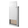 VEVOR Pet Door, 11.3" x 16.02" Aluminum Frame with Lock and Flap System, Weatherproof Doggy Door, Easy to Install in Interior or Exterior Doors, Pet Door Suitable for Cat Doggie Kitties (White-M)