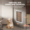 VEVOR Pet Door, 8.27" x 11.93" Aluminum Frame with Lock and Flap System, Weatherproof Doggy Door, Easy to Install in Interior or Exterior Doors, Pet Door Suitable for Cat Doggie Kitties (White-Small)