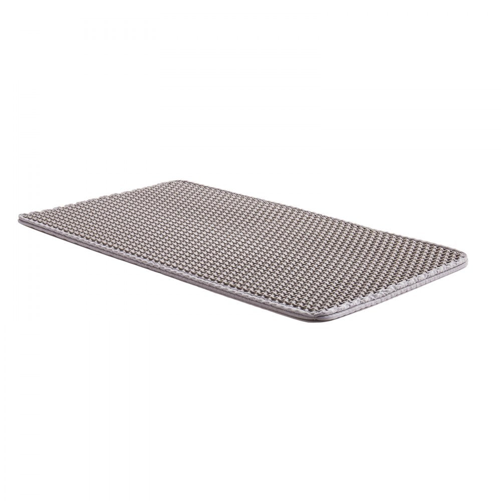 VEVOR Cat Litter Mat, 24 x 15 in, Double-Layer Litter Box Mat, Non-Slip & Urine-Proof Litter-Trapping Mats for Indoor Cats, Honeycomb Design, Soft on Paws, Washable Large Kitty Mats for Floor