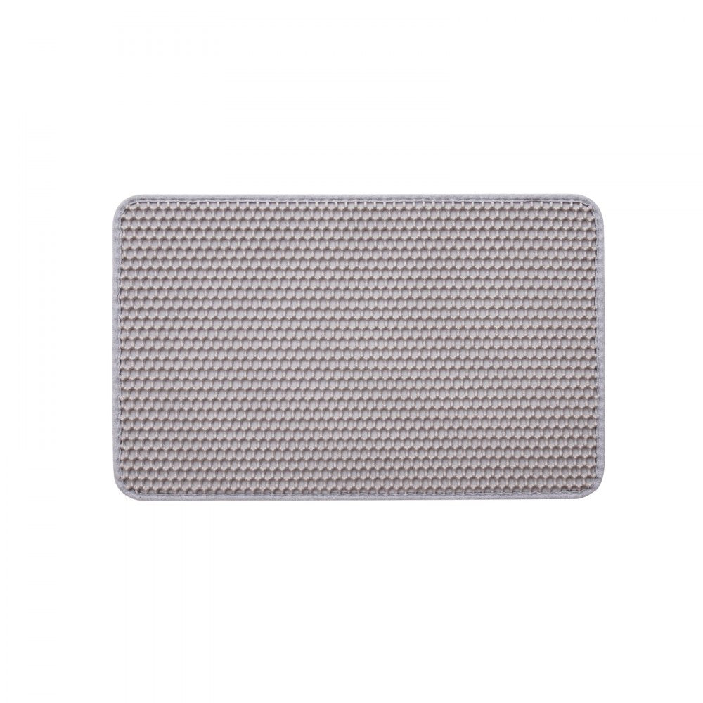 VEVOR Cat Litter Mat, 24 x 15 in, Double-Layer Litter Box Mat, Non-Slip & Urine-Proof Litter-Trapping Mats for Indoor Cats, Honeycomb Design, Soft on Paws, Washable Large Kitty Mats for Floor