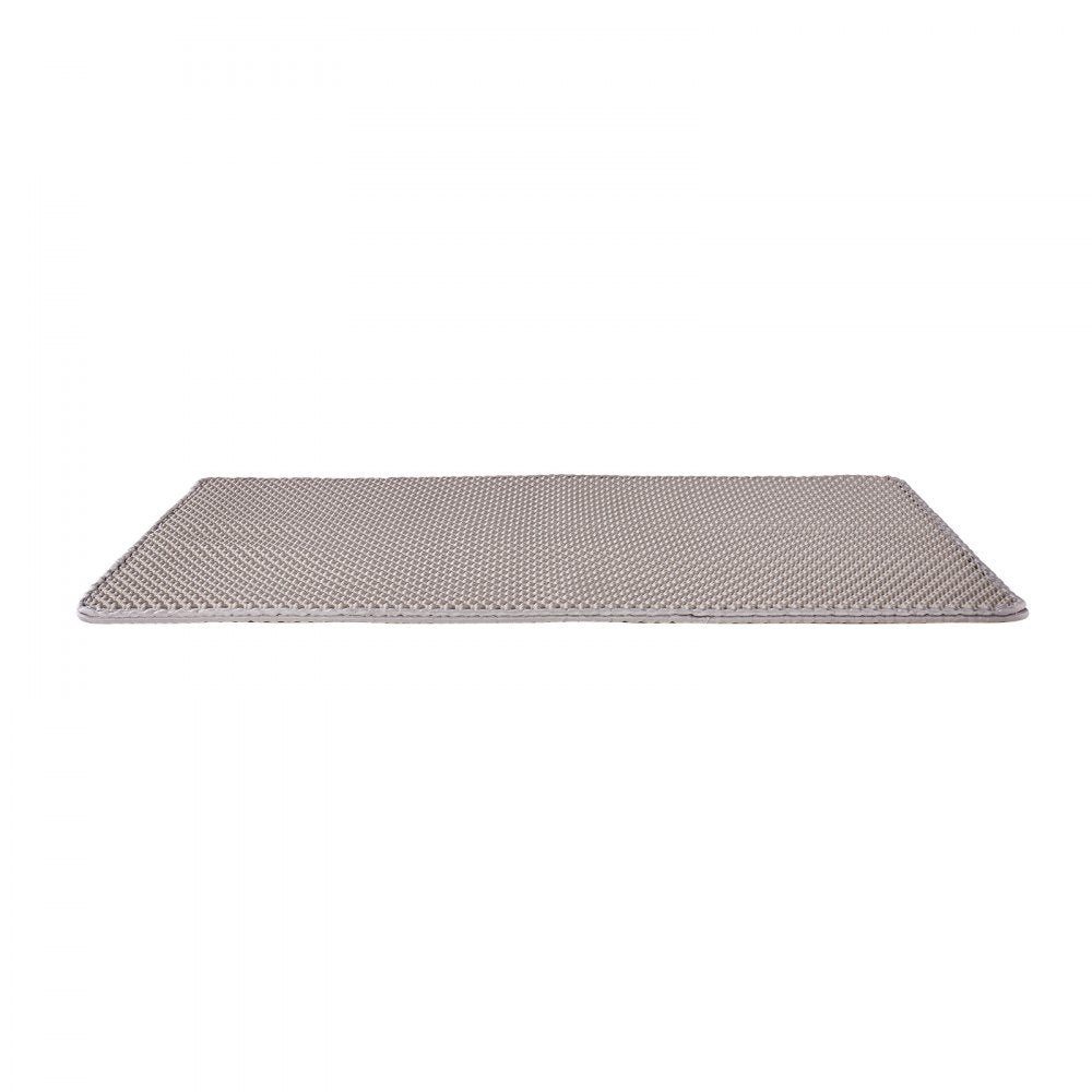 VEVOR Cat Litter Mat, 30 x 24 in, Double-Layer Litter Box Mat, Non-Slip & Urine-Proof Litter-Trapping Mats for Indoor Cats, Honeycomb Design, Soft on Paws, Washable Large Kitty Mats for Floor