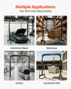 VEVOR Adjustable Gantry Crane, 4400 lbs Capacity, Portable Shop Lift Hoist with 98.8" to 146.1" Height Adjustable, Locking Wheels, Steel Construction, for Factory, Warehouse, Auto Repair, Frame Only
