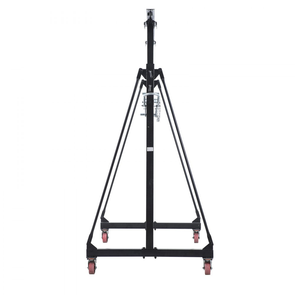 VEVOR Adjustable Gantry Crane, 2200 lbs Capacity, Portable Shop Lift Hoist with 95.7" to 142.9" Height Adjustable, Locking Wheels, Steel Construction, for Factory, Warehouse, Auto Repair, Frame Only