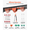VEVOR Adjustable Gantry Crane, 4400 lbs Capacity, Portable Shop Lift Hoist with 99.6-146.9 in Height Adjustable, Manual Trolley, Hoist, Sling, Shackles, Hooks, for Garage Factory Warehouse Auto Repair