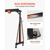 VEVOR Adjustable Gantry Crane, 5000 lbs Capacity, Portable Shop Lift Hoist with 100.4-147.6 in Height Adjustable, Manual Trolley, Locking Wheels, Steel Construction, for Factory Warehouse Auto Repair