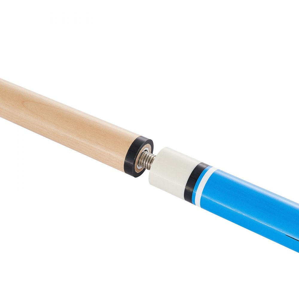 VEVOR Pool Cue, 4 Pieces Pool Stick, 58 inch Canadian Maple Wood Billiard Pools Stick with ABS Connection Ring, Cues Sticks for Professional Pool Table, Bar, Home, Office, 18 oz, 19 oz, 20 oz, 21 oz