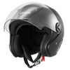 VEVOR Motorcycle Helmet, 3/4 Open Face, Adult Motocross Dirt Bike Helmet with Clear Visor, Comfortable Motorbike Racing Street with Detachable Liner for Men & Women, DOT Approved, (Matte Black, L)
