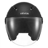 VEVOR Motorcycle Helmet, 3/4 Open Face, Adult Motocross Dirt Bike Helmet with Clear Visor, Comfortable Motorbike Racing Street with Detachable Liner for Men & Women, DOT Approved, (Matte Black, L)