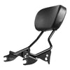 Detachable Motorcycle Passenger Backrest, Compatible with Harley-Davidson Touring, Street Glide, Road Glide, Road King, 16-Inch Height, Black