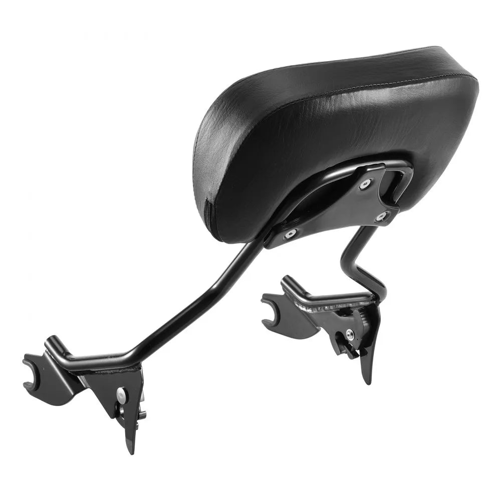 Detachable Motorcycle Passenger Backrest, Compatible with Harley-Davidson Touring, Street Glide, Road Glide, Road King, 16-Inch Height, Black