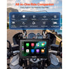 VEVOR 7 Inch Wireless Motorcycle Carplay with Apple Carplay & Android Auto, HD Touchscreen GPS Navigation System with Dual Bluetooth, Siri/Google Voice Assistant, IP67, Compatible with BMW Motorcycles