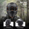 VEVOR Motorcycle Helmet, Unmasked, Smart Street ABS & High Density Helmet with Bluetooth Slot & Interchangeable Lens, DOT Approved Comfortable Motocross Helmet, Fit for Youth & Adults