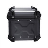 VEVOR Motorcycle Top Case, Universal Aluminum Alloy Motorbike Tail Box with Leather Lining, 45L Waterproof Detachable Motorcycle Top Box with Lock & Back Cushion, Fit for 99% of Motorcycle Frames
