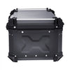 VEVOR Motorcycle Top Case, Universal Aluminum Alloy Motorbike Tail Box with Leather Lining, 65L Waterproof Detachable Motorcycle Top Box with Lock & Back Cushion, Fit for 99% of Motorcycle Frames