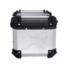 VEVOR Motorcycle Top Case, Universal Aluminum Alloy Motorbike Tail Box with Leather Lining, 45L Waterproof Detachable Motorcycle Top Box with Lock & Back Cushion, Fit for 99% of Motorcycle Frames
