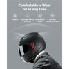 VEVOR Motorcycle Helmet, Full Face, Adult Motocross Dirt Bike Helmet with Tinted and Clear Dual Visor, Motorbike Racing Street with Detachable Liner for Men & Women, DOT Approved, (Matte Black, L)