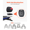 VEVOR Motorcycle Top Case, Universal Durable PP Material Motorbike Tail Box with Reflective Panel, 24L Waterproof Detachable Motorcycle Top Box with Multi-Hole Base, Fit for 99% of Motorcycle Frames