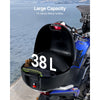 VEVOR Motorcycle Top Case, Universal Durable PP Material Motorbike Tail Box with Reflective Panel, 38L Waterproof Detachable Motorcycle Top Box with Multi-Hole Base, Fit for 99% of Motorcycle Frames