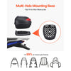 VEVOR Motorcycle Top Case, Universal Durable PP Material Motorbike Tail Box with Reflective Panel, 38L Waterproof Detachable Motorcycle Top Box with Multi-Hole Base, Fit for 99% of Motorcycle Frames