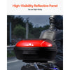 VEVOR Motorcycle Top Case, Universal Durable PP Material Motorbike Tail Box with Reflective Panel, 62L Waterproof Detachable Motorcycle Top Box with Multi-Hole Base, Fit for 99% of Motorcycle Frames