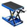 VEVOR Motorcycle Lift, 1100 lbs Motorcycle Scissor Lift Jack with Wide Deck & Lock Pin, 3.74"-13.38" Center Hoist Crank Stand, Steel Scissor Jack for Street Bikes, Cruiser Bikes, Touring, Blue/Black