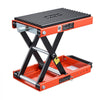 VEVOR Motorcycle Lift, 1500 lbs Motorcycle Scissor Lift Jack with Wide Deck & Lock Pin, 4.13"-13.77" Center Hoist Crank Stand, Steel Scissor Jack for Street Bikes, Cruiser Bikes, Touring Motorcycles