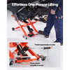 VEVOR Hydraulic Motorcycle Lift Jack, 1100 lbs Capacity, Scissor Lift Jack Portable Motorcycle Hoist Stand with 6 Wheels, 4.72"-15.15" Height Range, Hydraulic Foot-Operated Hoist Stand for Dirt Bikes