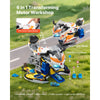 VEVOR Motorcycle Engine Toy, 25 Pieces, Motorcycle Mechanic Toy with Removable Parts, Lights & Sounds, Simulated Riding & Track Racing, Kids Mechanic Workshop Set for Toddler 3 Years and Up, Yellow