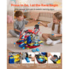 VEVOR Motorcycle Engine Toy, 25 Pieces, Motorcycle Mechanic Toy with Removable Parts, Lights & Sounds, Simulated Riding & Track Racing, Kids Mechanic Workshop Set for Toddler 3 Years and Up, Red