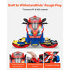 VEVOR Motorcycle Engine Toy, 25 Pieces, Motorcycle Mechanic Toy with Removable Parts, Lights & Sounds, Simulated Riding & Track Racing, Kids Mechanic Workshop Set for Toddler 3 Years and Up, Red