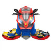VEVOR Motorcycle Engine Toy, 25 Pieces, Motorcycle Mechanic Toy with Removable Parts, Lights & Sounds, Simulated Riding & Track Racing, Kids Mechanic Workshop Set for Toddler 3 Years and Up, Red