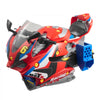 VEVOR Motorcycle Engine Toy, 25 Pieces, Motorcycle Mechanic Toy with Removable Parts, Lights & Sounds, Simulated Riding & Track Racing, Kids Mechanic Workshop Set for Toddler 3 Years and Up, Red