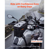VEVOR Motorcycle Tank Bag, Small Black Motorbike Storage Bag Accessories, For ADV, Dual Sport, Touring & Dirt Bikes, Touchscreen Phone Map Pocket, YKK Zippers, Quick-Release Straps, with Rain Cover