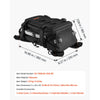 VEVOR Tank Bag, Large Black Motorcycle Storage Backpack Hydration Bladder, Universal Fits ADV, Sport, Touring, and Dirt Bikes, YKK Zippers, Multi-Pocket Compartment,Hidden Shoulder Strap, Rain Cover