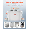 VEVOR Macerator Pump, 500W, 29 GPM Flow, 26 ft/8 m Head, Macerator Wall-Hung Toilet Pump with 4 Water Inlets, Waste Water Disposal Upflush Machine for Toilet, Basement, Shower, Sink, Laundry, Bathtub