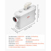 VEVOR Macerator Pump, 500W, 29 GPM Flow, 26 ft/8 m Head, Macerator Wall-Hung Toilet Pump with 4 Water Inlets, Waste Water Disposal Upflush Machine for Toilet, Basement, Shower, Sink, Laundry, Bathtub