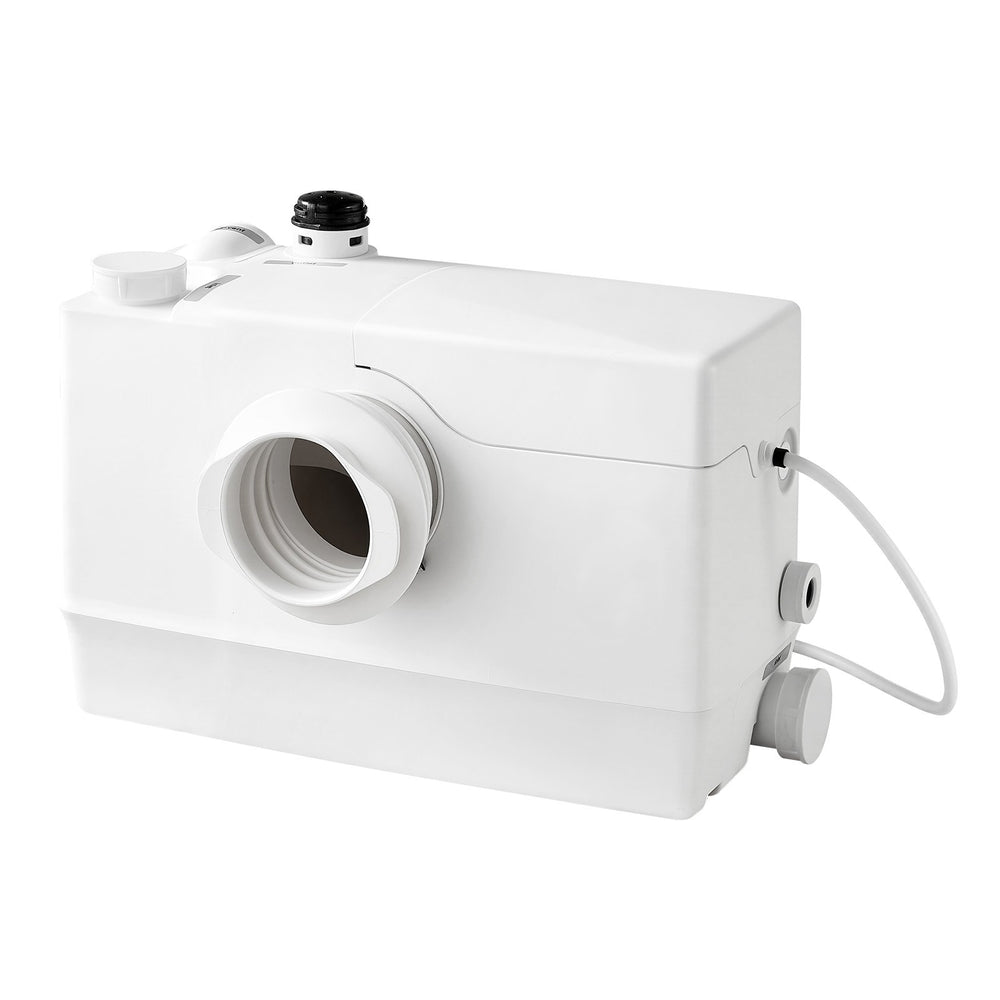 VEVOR Macerator Pump 800W 12000L/h Flow 32.8 ft/10 m Head PCB Smart Control, Macerating Sewage Pump, Waste Water Disposal Upflush Machine with 4 Inlets, for Basement, Toilet, Sink, Laundry, Kitchen